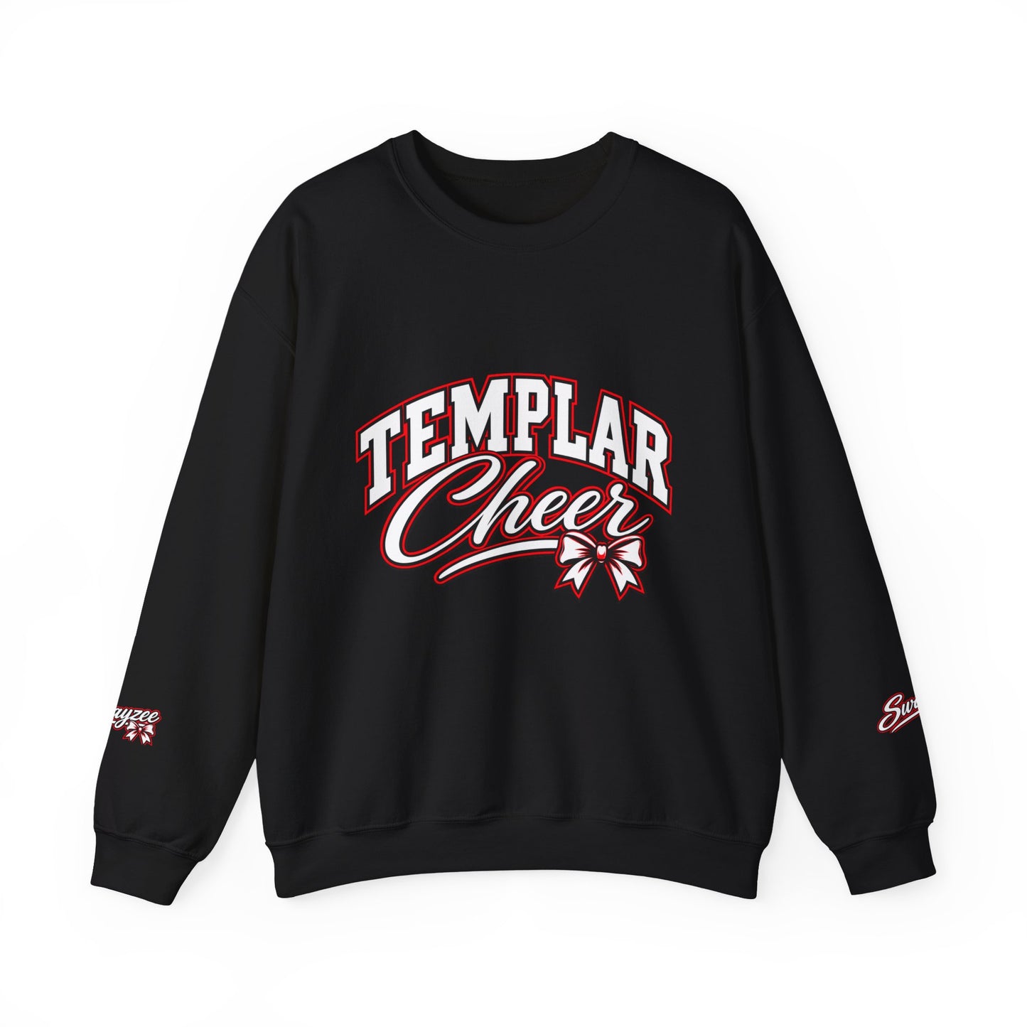 Templar Cheer Crewneck Sweatshirt — School Spirit Templar T Logo Pullover