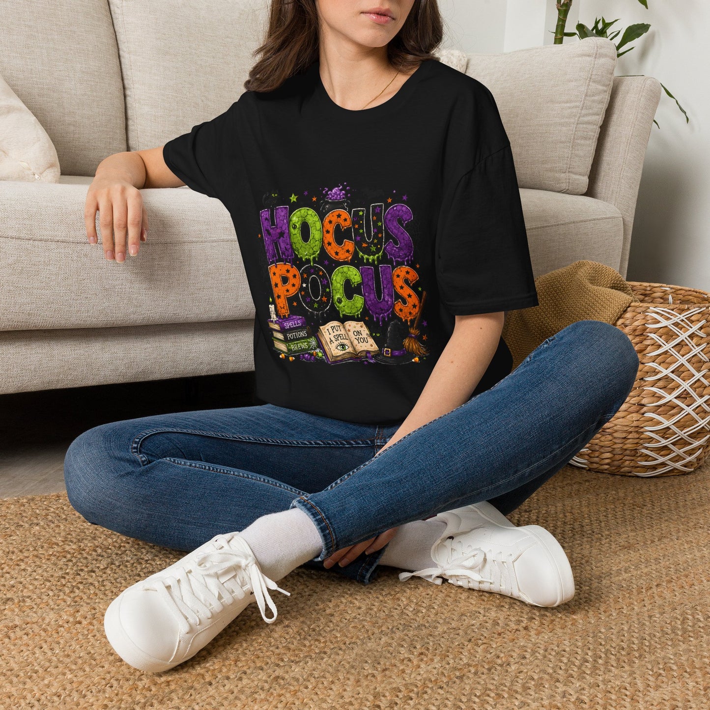 Hocus Pocus Halloween T-Shirt — Colorful Witchy Spell Graphic