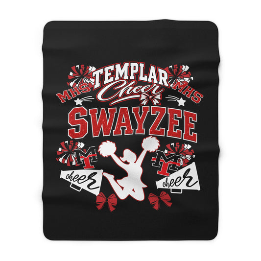Templar MHS Cheer Swayzee Sherpa Fleece Blanket — Soft School Spirit Throw
