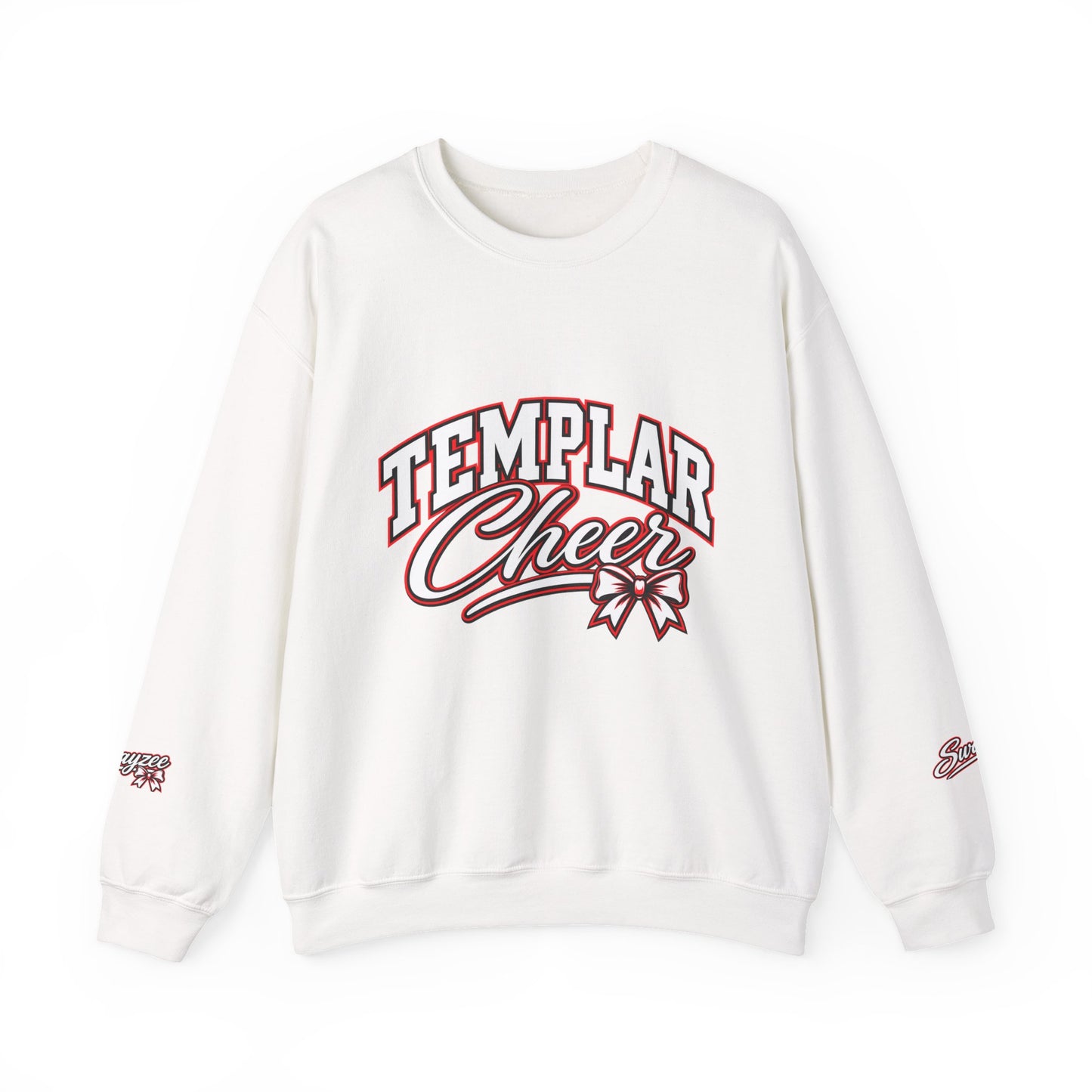 Templar Cheer Crewneck Sweatshirt — School Spirit Templar T Logo Pullover