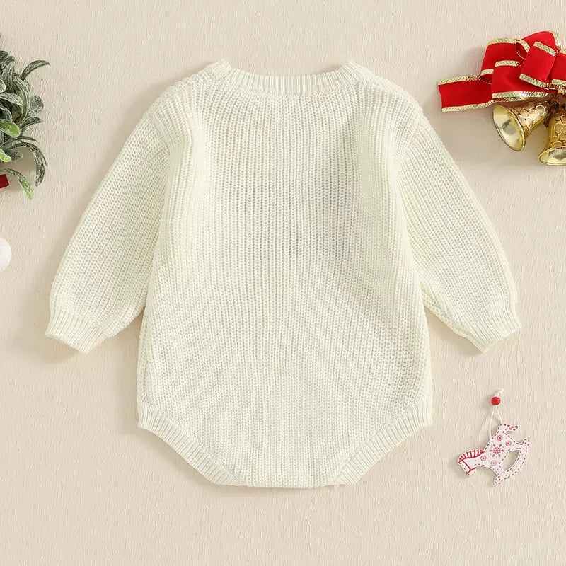 Festive Holiday Baby Bubble Romper