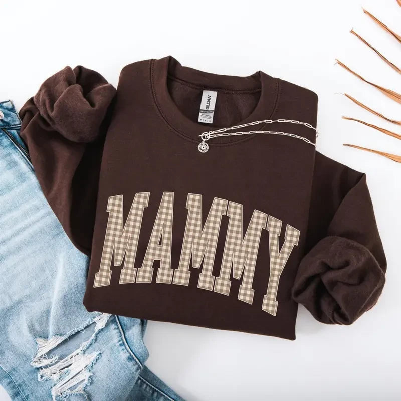 Gingham Mama Sweatshirt