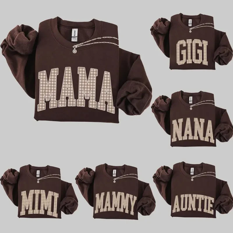 Gingham Mama Sweatshirt