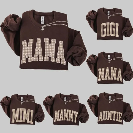 Gingham Mama Sweatshirt