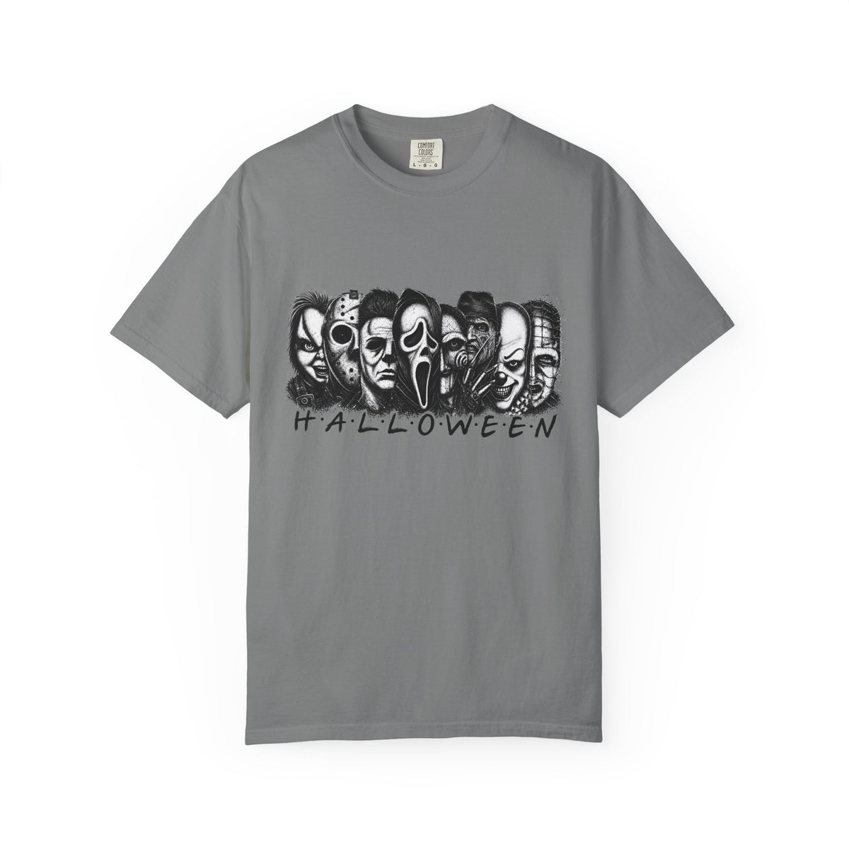 Halloween Mask Collage T-Shirt