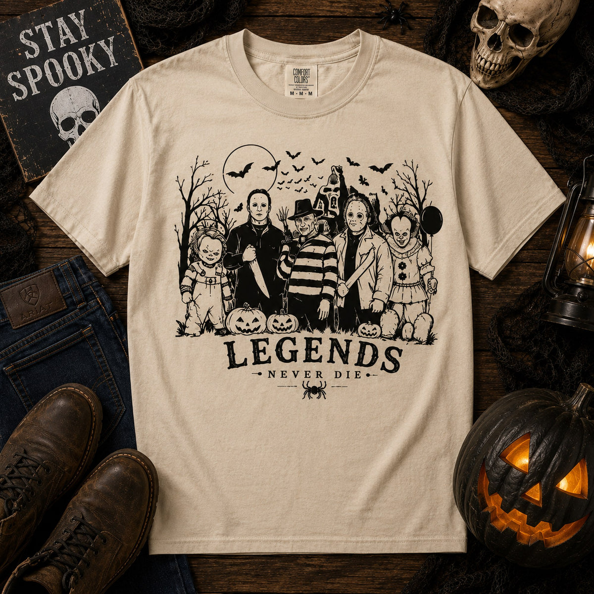 Legends Halloween T-Shirt — Retro Monster Group Tee