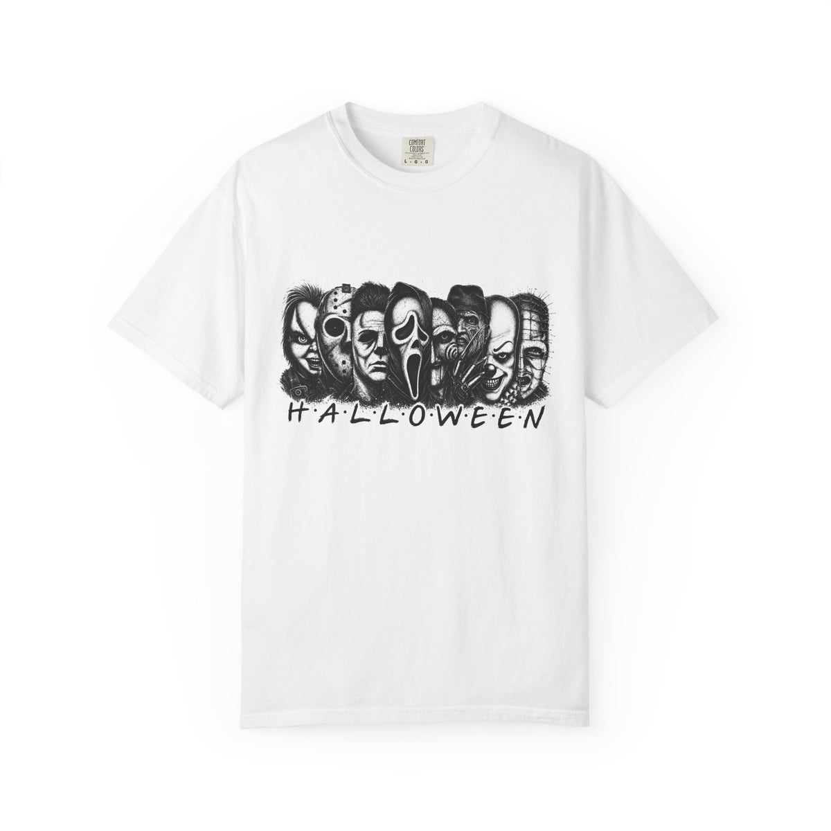 Halloween Mask Collage T-Shirt