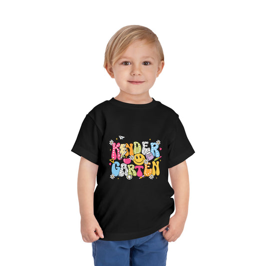 Kindergarten Smile Toddler Tee — Colorful Back-to-School Kids Shirt