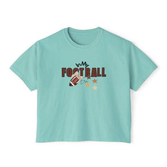 My Football Women's Boxy Tee – Cute Retro Football Graphic Shirt for Fans & Game Day