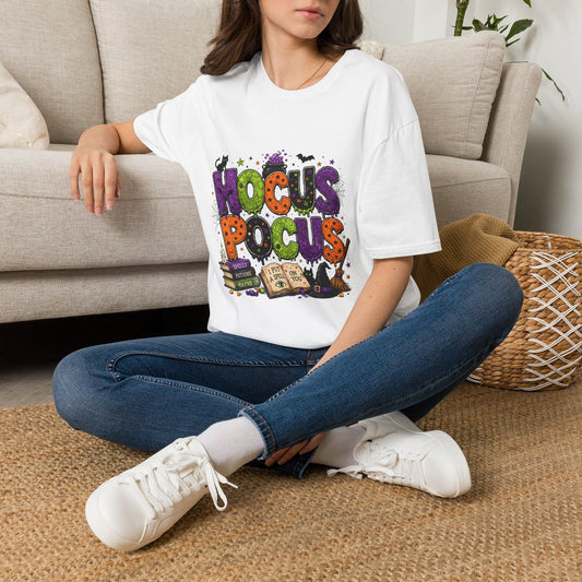 Hocus Pocus Halloween T-Shirt — Colorful Witchy Spell Graphic