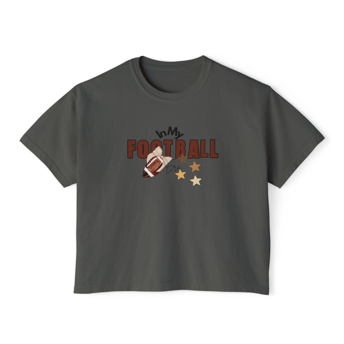 My Football Women's Boxy Tee – Cute Retro Football Graphic Shirt for Fans & Game Day